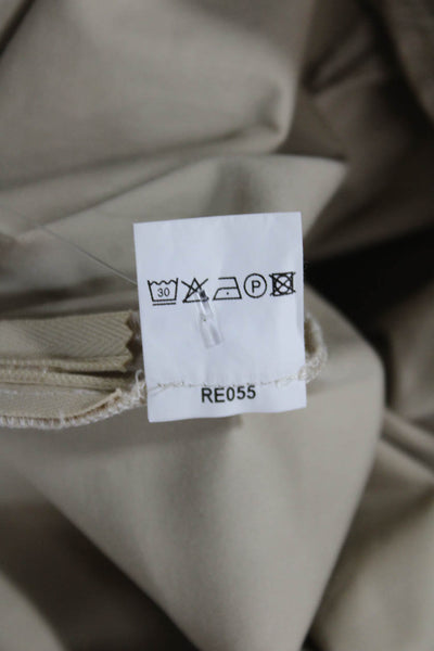 Leggiadro Womens Cropped Beige Pants Size 6