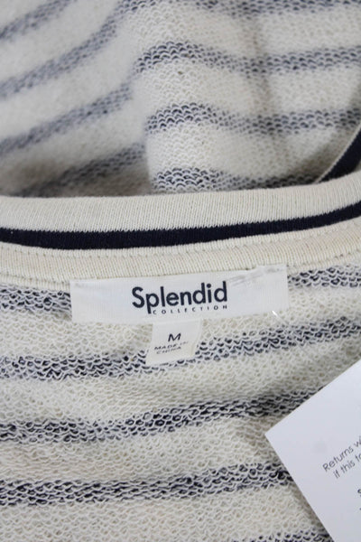 Splendid Womens Ivory Striped Cotton Sleeveless Tank Size M