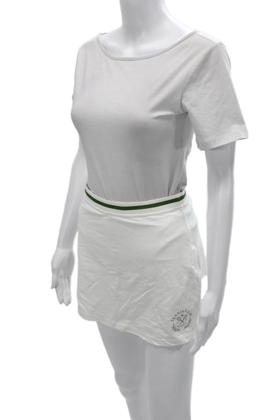 Weworewhat Womens Athletic Tennis Skort White Scoop Neck Short Size M