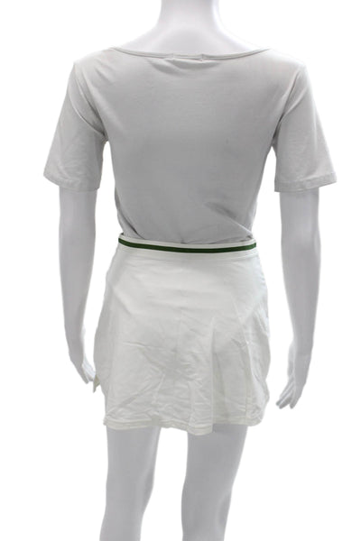 Weworewhat Womens Athletic Tennis Skort White Scoop Neck Short Size M