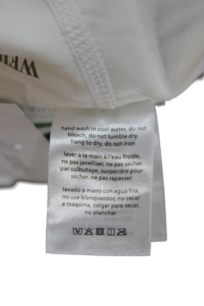 Weworewhat Womens Athletic Tennis Skort White Scoop Neck Short Size M