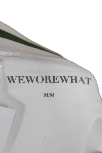 Weworewhat Womens Athletic Tennis Skort White Scoop Neck Short Size M