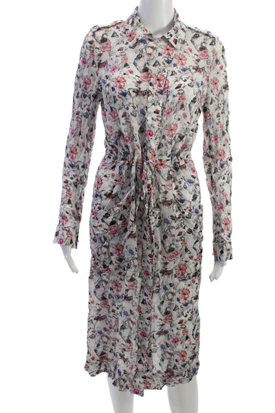 Rag & Bone Womens Shirt Dress Multicolor Collared Long Sleeve Size 2