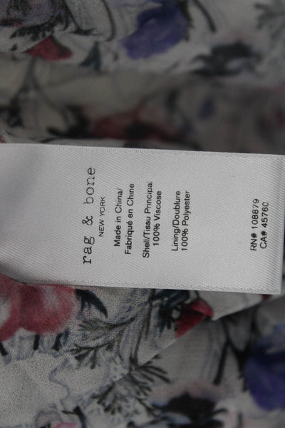 Rag & Bone Womens Shirt Dress Multicolor Collared Long Sleeve Size 2
