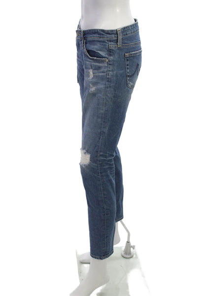 Adriano Goldschmied Womens Skinny Jeans Blue Low Rise Size 27
