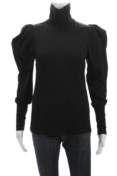 Adriano Goldschmied Womens Basic Black Turtleneck Long Sleeve T-Shirt Size S