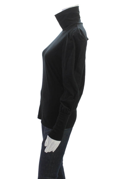 Adriano Goldschmied Womens Basic Black Turtleneck Long Sleeve T-Shirt Size S