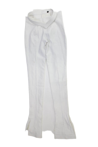 Mugler Womens Dress Pants White Zip Size 34