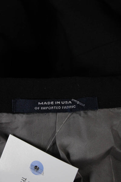 Hart Schaffner Marx Mens Blazer Wool Blend Black Size 42