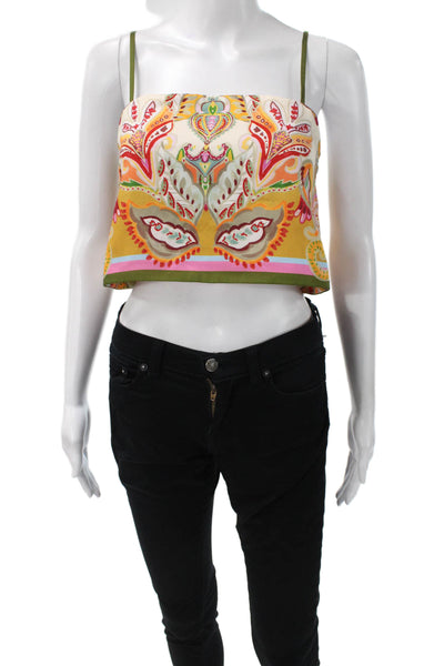 Antonio Melani Womens Multicolor Abstract Square Neck Tank Top Size 0