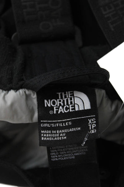 The North Face® Girls Sleeveless Zippered Straight Overalls Black Size XS