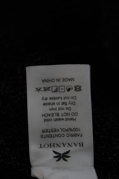 Bananhot Womens Crop Top Sleeveless Scoop Neck Polyester Solid Size M
