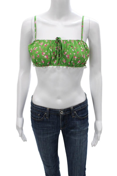Isalis Womens Sleeveless Floral Polyester Blouse Size M