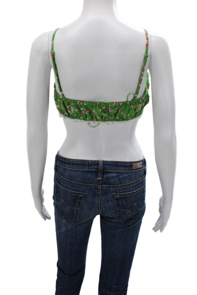Isalis Womens Sleeveless Floral Polyester Blouse Size M