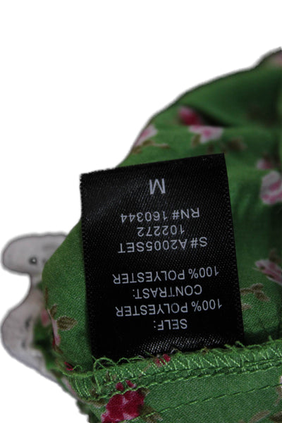 Isalis Womens Sleeveless Floral Polyester Blouse Size M