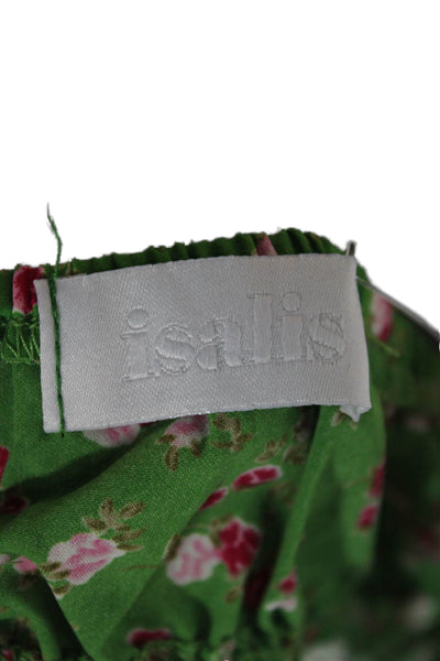 Isalis Womens Sleeveless Floral Polyester Blouse Size M