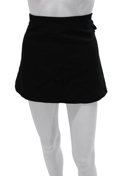 Zara Womens Mini Skirt Black Polyester Blend Size M