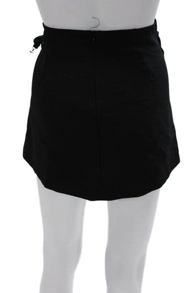 Zara Womens Mini Skirt Black Polyester Blend Size M