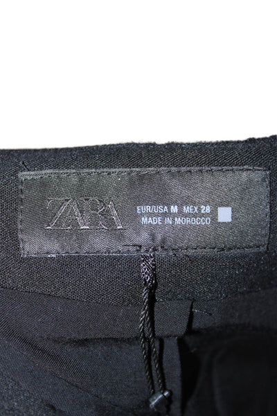 Zara Womens Mini Skirt Black Polyester Blend Size M