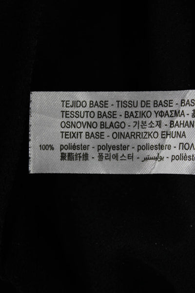 Zara Womens Polyurethane Solid Pants Inseam 27 Size M