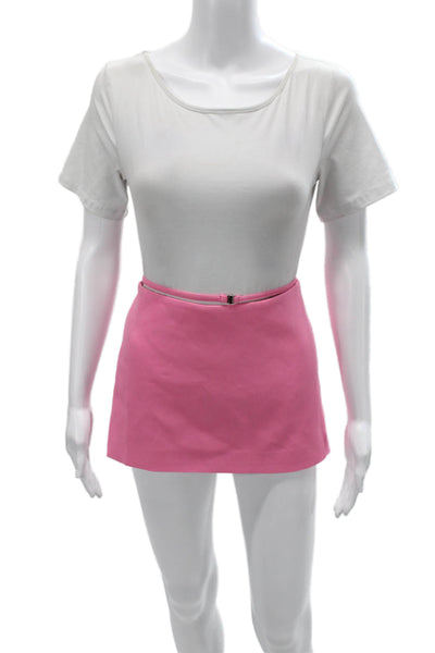 Zara Womens Pink Mini Skirt Polyester Blend Short Size S