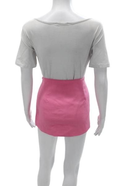 Zara Womens Pink Mini Skirt Polyester Blend Short Size S