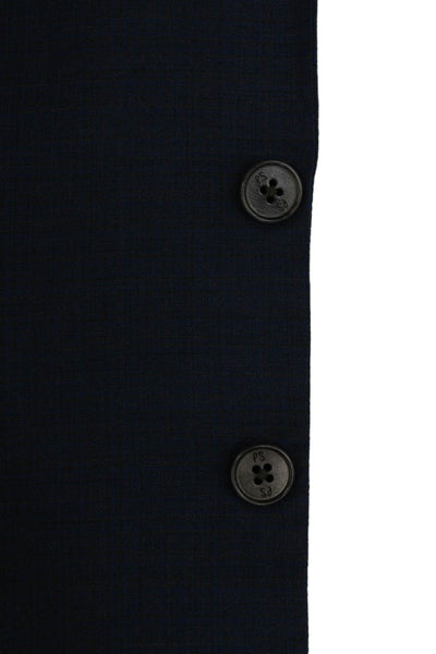 Paul Smith Mens Blue Plaid Wool Blazer Size 40