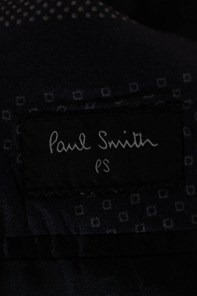 Paul Smith Mens Blue Plaid Wool Blazer Size 40