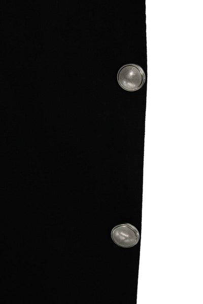 Vitale Barberis Women Black Wool Solid Blazer Size 48
