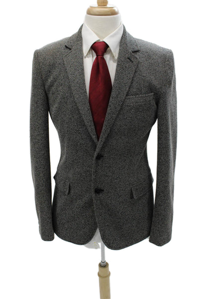 Zara Mens Gray Polyester Jacket Size 40