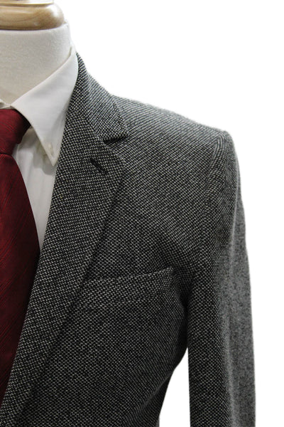 Zara Mens Gray Polyester Jacket Size 40