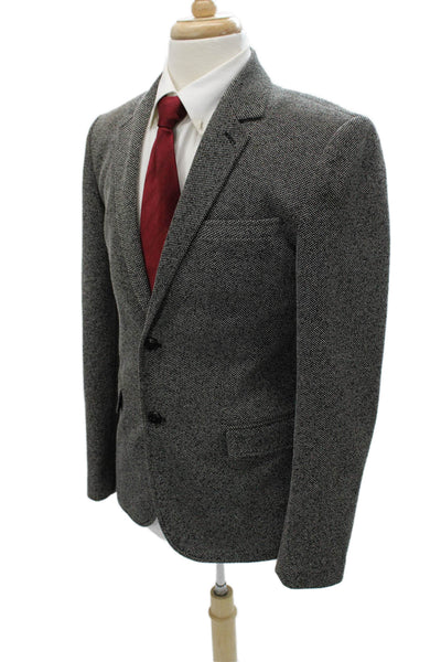 Zara Mens Gray Polyester Jacket Size 40
