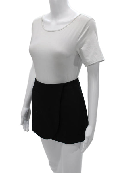 MNG Women Mini Skirt Black Polyester Blend Size 4