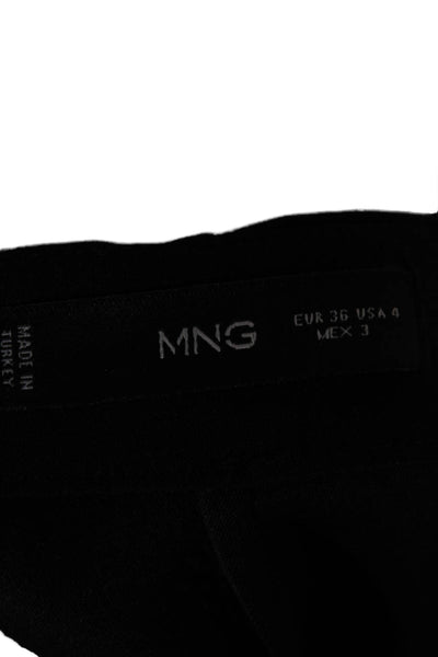 MNG Women Mini Skirt Black Polyester Blend Size 4