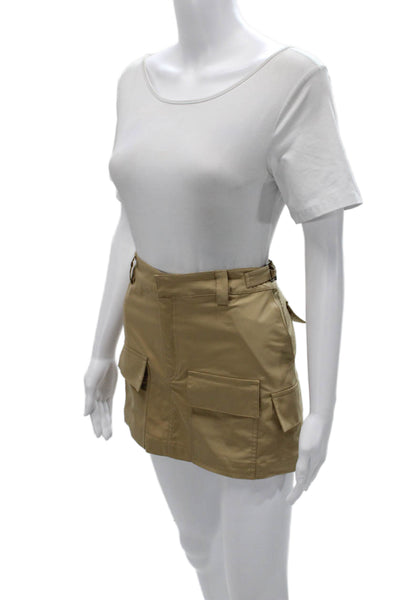 Parentezi Womens Mini Skirt Polyester Solid Short Size S