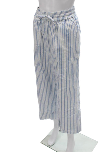 Skall Women Pants White Cotton Solid Size 36