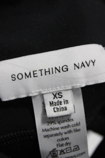 Something Navy Womens Black Polyester Blend Solid Biker Shorts Size XS