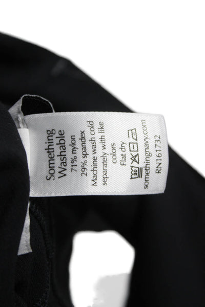 Something Navy Womens Black Polyester Blend Solid Biker Shorts Size XS