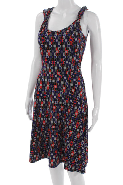 Banana Republic Womens Multicolor Graphic Tank Dress Knee Length Size XS