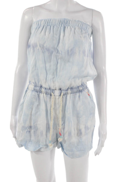 Vintage Havana Women Tie Dye Tencel Square Neck Sleeveless Romper Size S
