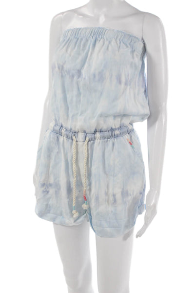 Vintage Havana Women Tie Dye Tencel Square Neck Sleeveless Romper Size S