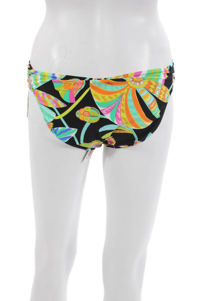 Trina Turk Women Multicolor Abstract Nylon Blend Bikini Bottom Size 10