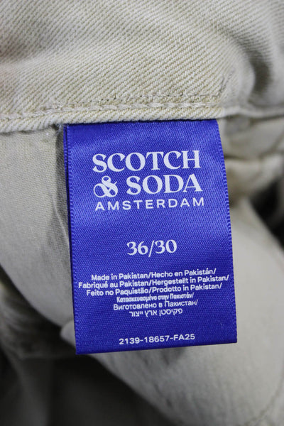 Scotch & Soda Women Cropped Beige Pants Size 36