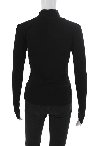 Rag & Bone Womens Turtleneck Sweater Black Viscose Blend Size XS