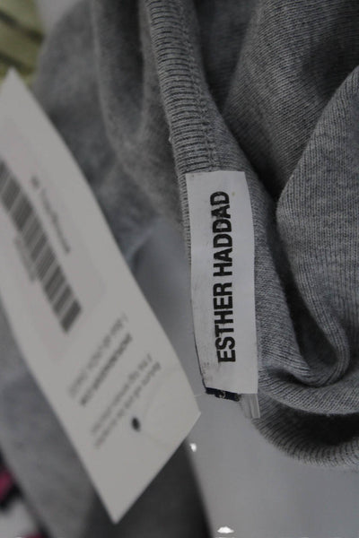 Brandy Melville Womens Cardigan Gray Cotton Blend Round Neck Long Sleeve Size S