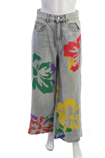 BDG Womens Cropped High Rise Blue Jeans Size 25