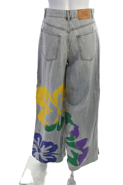 BDG Womens Cropped High Rise Blue Jeans Size 25