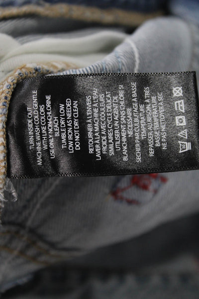 BDG Womens Cropped High Rise Blue Jeans Size 25