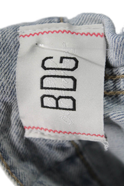 BDG Womens Cropped High Rise Blue Jeans Size 25