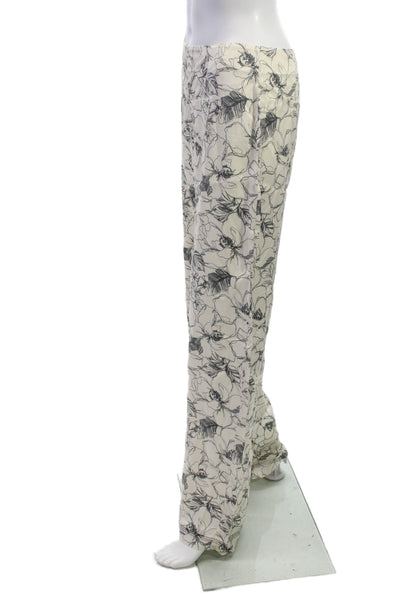 Bec & Bridge Women White Floral Viscose Blend Skirt Size 6